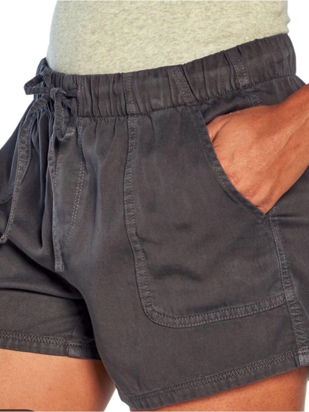 NWT-Casual Drawstring Women’s Shorts - Charcoal